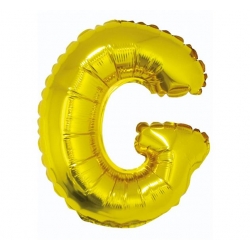 Balon foliowy złoty litera G (85 cm)